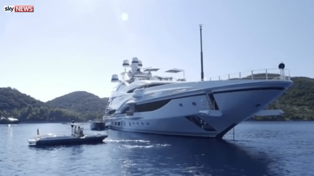 Sir Philip Green's yacht Ithaca
