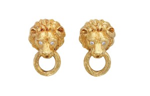 Van Cleef & Arpels lion clip-on earrings