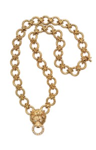 This Van Cleef & Arpels necklace, which has a coordinating brooch, is expected to fetch between $30,000 and $50,000 combined.