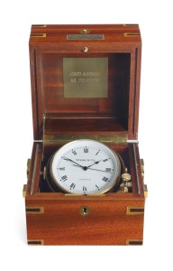 A Tiffany clock given to Ronald Reagan by Frank Sinatra and his wife Nancy in honor of his 1981 inauguration.