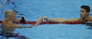 Ryan Lochte and Michael Phelps at 2016 Rio Olympics