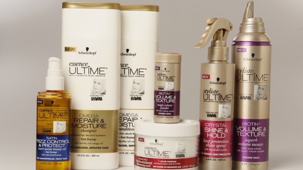 The Schwarzkopf range developed by Claudia Schiffer