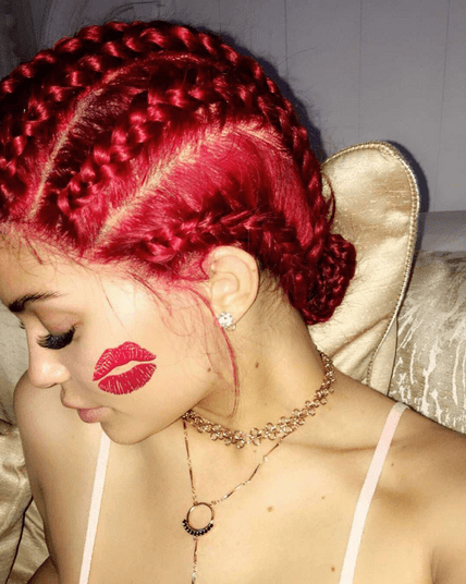 Kylie Jenner Goes Red for 19th Birthday