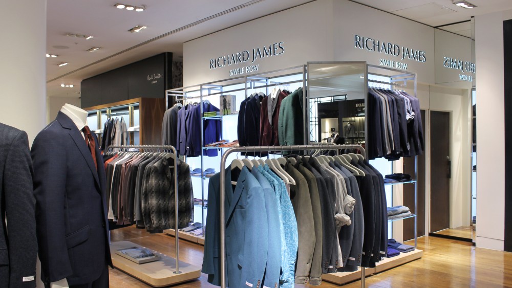 Richard James shop-in-shop Selfridges