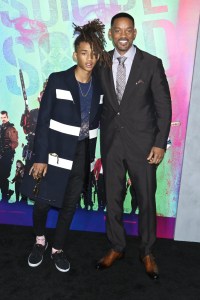 Jaden Smith and Will Smith at "Suicide Squad" World Premiere at the Beacon Theatre in New York