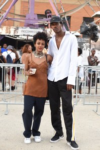 Street style at the Bacardi x The Dean Collection: No Commission art and music show.