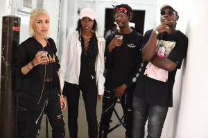 Street style at the Bacardi x The Dean Collection: No Commission art and music show.