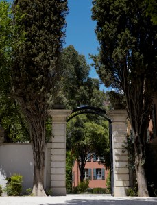 Outside Les Fontaines Parfumées in Grasse.