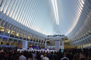 John Legend performing in the Oculus.