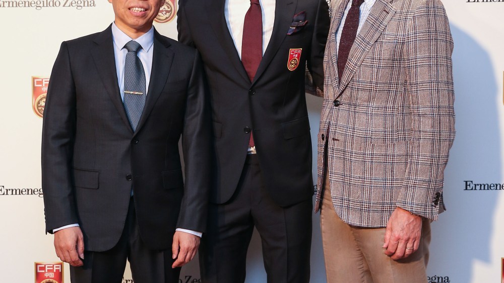 Ermenegildo Zegna to Feature in Chinese Soccer
