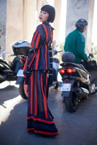 Street style at Paris Fashion Week spring 2017