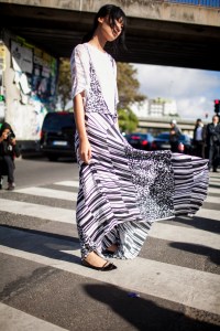 Street style at Paris Fashion Week Spring 2017