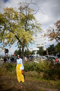 Street style at Paris Fashion Week Spring 2017