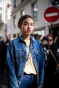 Street style at Paris Fashion Week Spring 2017
