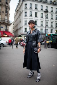 Street style at Paris Fashion Week Spring 2017