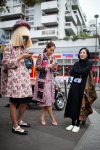 Street style at Paris Fashion Week Spring 2017