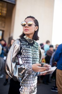 Street style at Paris Fashion Week Spring 2017