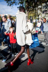 Street style at Paris Fashion Week Spring 2017