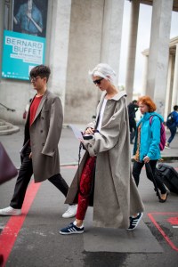Street style at Paris Fashion Week Spring 2017