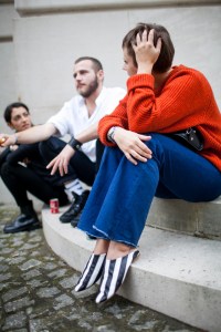 Street style at Paris Fashion Week Spring 2017
