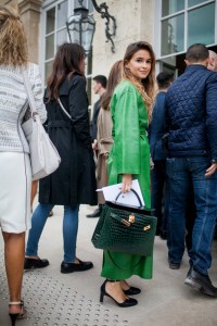 Street style at Paris Fashion Week Spring 2017