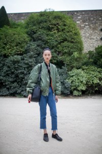 Street style at Paris Fashion Week Spring 2017