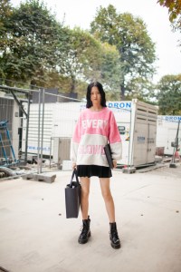 Street style at Paris Fashion Week Spring 2017