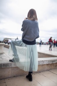 Street style at Paris Fashion Week Spring 2017