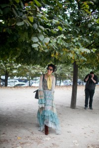 Street style at Paris Fashion Week Spring 2017