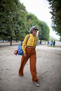 Street style at Paris Fashion Week Spring 2017