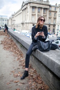 Street style at Paris Fashion Week Spring 2017