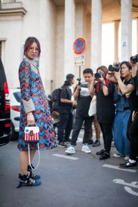Street style at Paris Fashion Week Spring 2017