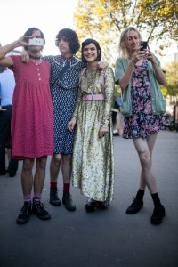 Street style at Paris Fashion Week Spring 2017