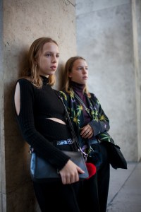 Street style at Paris Fashion Week Spring 2017