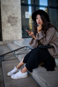 Street style at Paris Fashion Week Spring 2017