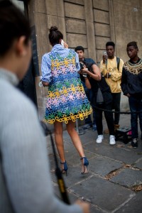 Street style at Paris Fashion Week Spring 2017