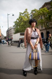 Street style at Paris Fashion Week Spring 2017