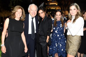 Judy Glickman Lauder, Leonard A. Lauder, Victoria Beckham, Jane Hertzmark Hudis, and Aerin Lauder