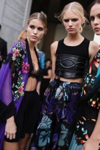 Backstage at Alberta Ferretti Spring 2017