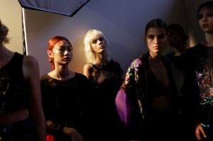 Backstage at Alberta Ferretti Spring 2017