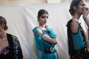 Backstage at Alberta Ferretti Spring 2017
