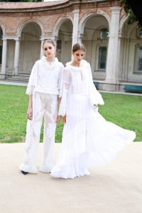 Backstage at Alberta Ferretti Spring 2017