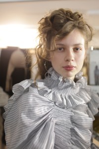 Backstage at Anne Sofie Madsen RTW Spring 2017