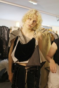 Backstage at Anne Sofie Madsen RTW Spring 2017
