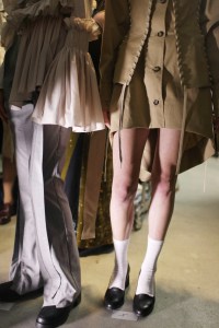 Backstage at Anne Sofie Madsen RTW Spring 2017
