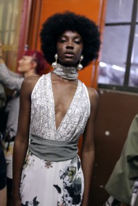 Backstage at Antonio Marras Spring 2017