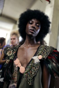Backstage at Antonio Marras Spring 2017
