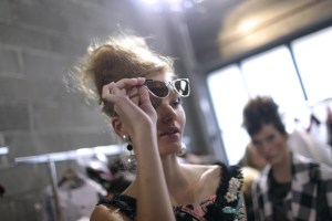 Backstage at Antonio Marras Spring 2017