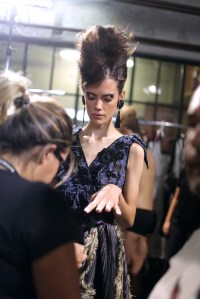 Backstage at Antonio Marras Spring 2017