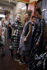 Backstage at Antonio Marras Spring 2017